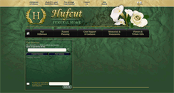 Desktop Screenshot of hufcutfuneralhome.com